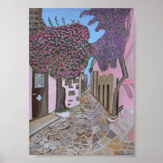 サントリーニ2ギリシャ ポスター (正面)