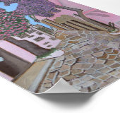 サントリーニ2ギリシャ ポスター (角)