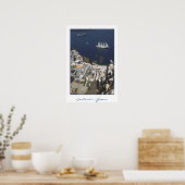 サントリーニ・カルディエラ・ビュー（映画撮影） ポスター (キッチン)