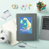 サントリーニ キクラデス諸島 エーゲ海 地図 シール (iPadカバー)