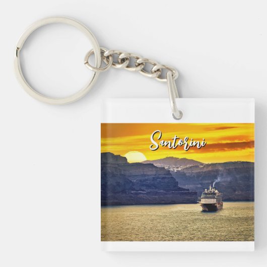 サントリーニ キーホルダー (正面)