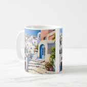 サントリーニ・ギリシャの風景 コーヒーマグカップ (正面左)
