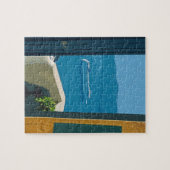 サントリーニ、ギリシャ巡航船 ジグソーパズル (横)