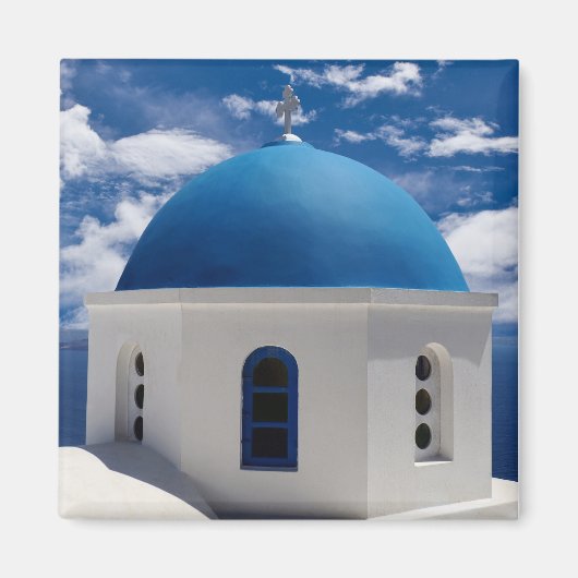 サントリーニ、ギリシャ磁石 マグネット (正面)