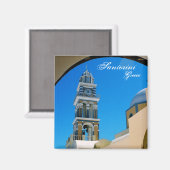 サントリーニ、ギリシャ磁石 マグネット (正面/裏面)