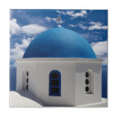 サントリーニ、ギリシャ陶磁器タイル タイル (正面)