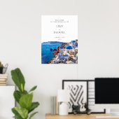 サントリーニ ギリシャ ウェディング ウェルカム サイン (ホームオフィス)