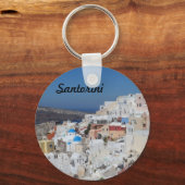 サントリーニ – ギリシャ キーホルダー (正面)