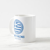 サントリーニ（ギリシャ） コーヒーマグカップ (正面左)