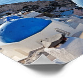 サントリーニ（ギリシャ） ポスター (角)