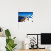 サントリーニ(ギリシャ) ポスター (ホームオフィス)