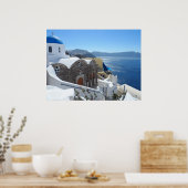 サントリーニ(ギリシャ) ポスター (キッチン)