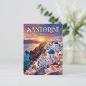 サントリーニ　ギリシャ ポストカード (スタンド正面)