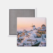 サントリーニ、ギリシャ マグネット (正面/裏面)