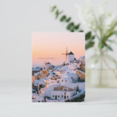 サントリーニ、ギリシャ、風光明媚な写真、 ポストカード (スタンド正面)