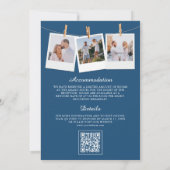 サントリーニ ギリシャ QRコード ウェディング 招待状 (裏面)