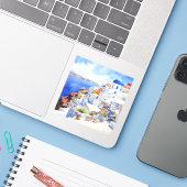 サントリーニ シール (ノートパソコンとiPhone)