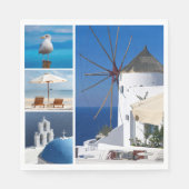 サントリーニ スタンダードランチョンナプキン (正面)