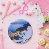 サントリーニ ペーパープレート (パーティー)