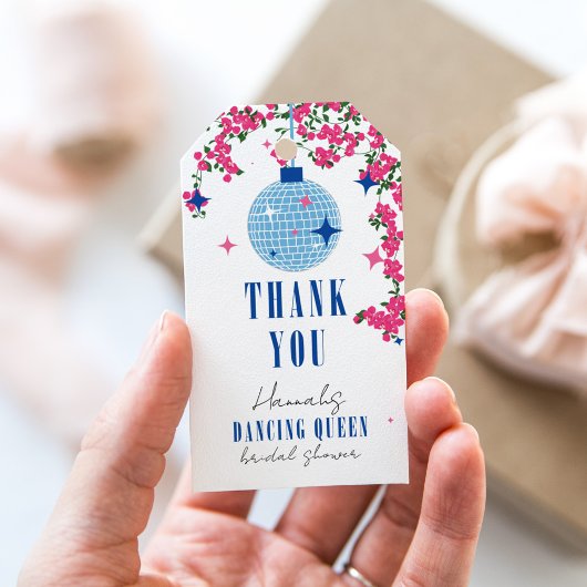 サントリーニ ミュージカル ブーゲンビリアのブライズシャワー ギフトタグ