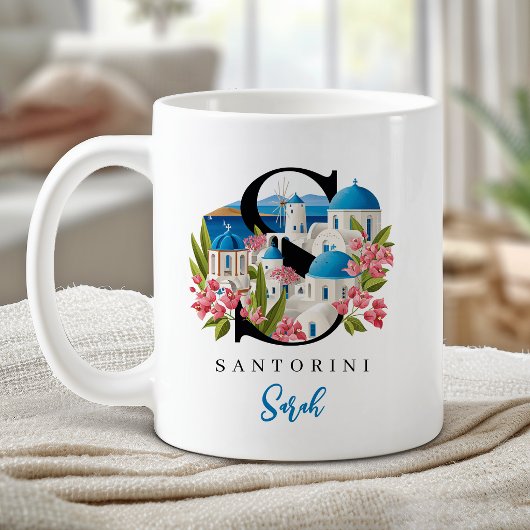 サントリーニ モノグラム S 名入れギフト コーヒーマグカップ