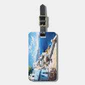 サントリーニ ラゲッジタグ (正面縦)