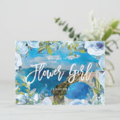 サントリーニ、私のフラワーガールになってくれる? サンキューカード (スタンド正面)