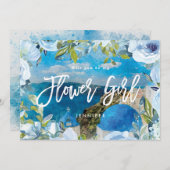 サントリーニ、私のフラワーガールになってくれる? サンキューカード (正面/裏面)