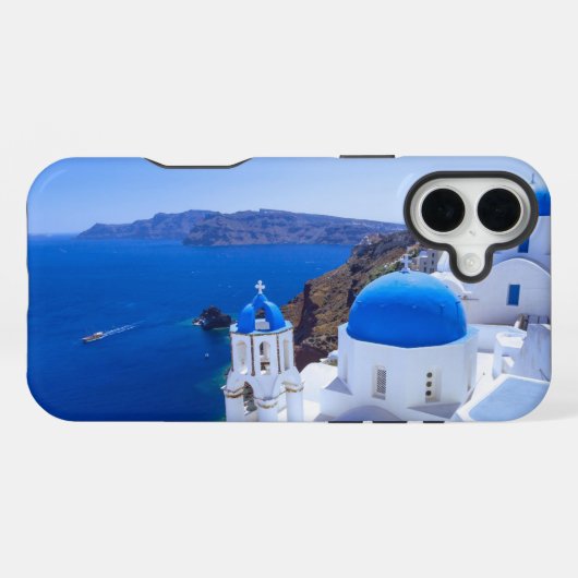 サントリーニ iPhoneケース (裏面横)