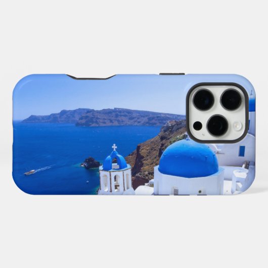 サントリーニ iPhoneケース (裏面横)