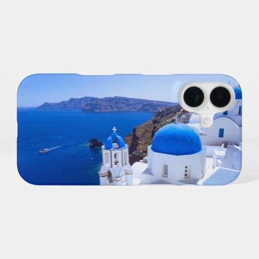 サントリーニ iPhone 16ケース (裏面横)