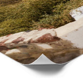 サントリーニ – Oiaポスターの鐘楼 ポスター (角)