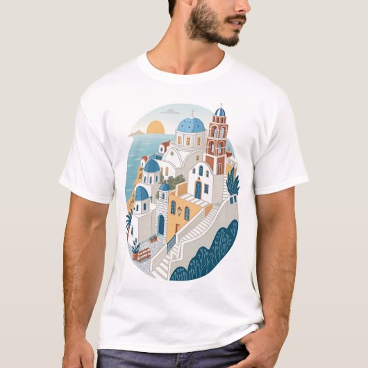 サントリーニ Tシャツ (正面)