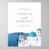 サントリーニGREECE行き先結婚式へようこそ ポスター (正面)