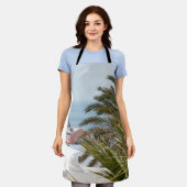 サントリーニOIAギリシャ#2 #wall #art エプロン (着用した状態)