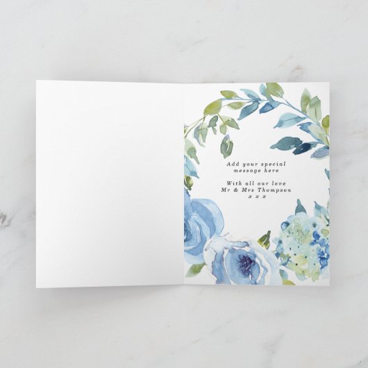 サントリ結婚ニフローラの愛と感謝していカード サンキューカード (内部)