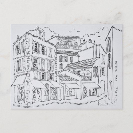 サントロペショッピング |リビフランスのエラ（フランス） ポストカード (正面)