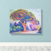 サントロペスの松の木， 1909 キャンバスプリント (インサイチュ (ウッドフロア))