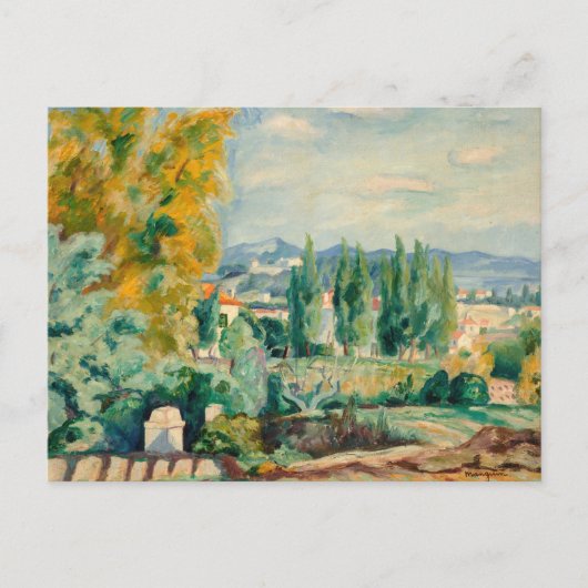 サントロペスの秋の景色 | アンリマンギン ポストカード (正面)