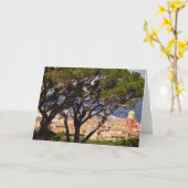 サントロペスを見下ろす カード (黄色い花)