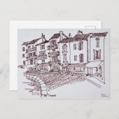 サントロペス水辺 | Saint-Tropez,フランス ポストカード (正面/裏面)