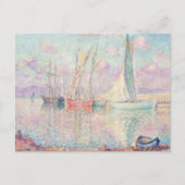 サントロペ港の帆船 | アンリレバスク ポストカード (正面)