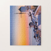 サント鮮やかリーニ島の夕日 ジグソーパズル (縦)