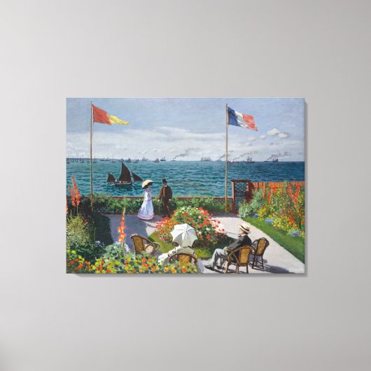 サント＝アドレスの庭、有名な絵画 キャンバスプリント (正面)