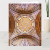 サント・アントニオ・デ・リスボア教会のバロック様式のドーム サンキューカード (正面)