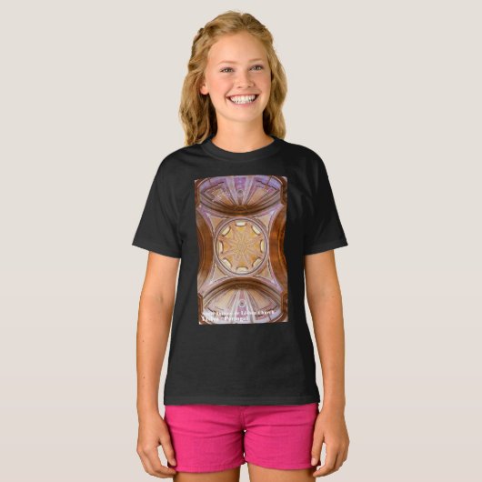 サント・アントニオ・デ・リスボア教会のバロック様式のドーム Tシャツ (正面フル)