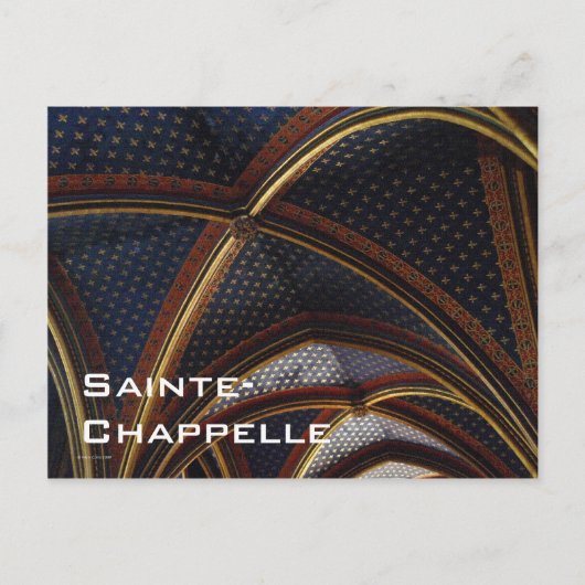 サント・シャペル天井はがき ポストカード (正面)