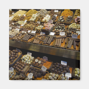 サント・ジョセップ市場、様々なチョコレート菓子 マグネット