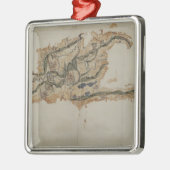 サント・ドミンゴの島の地図 メタルオーナメント (左)