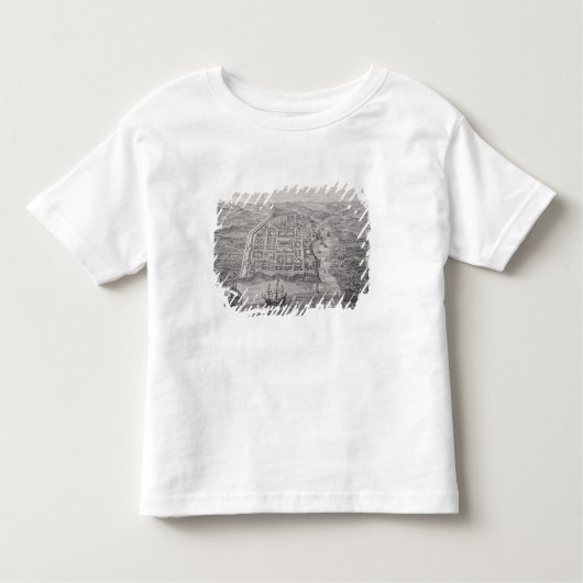 サント・ドミンゴ古い都市 トドラーTシャツ (正面)